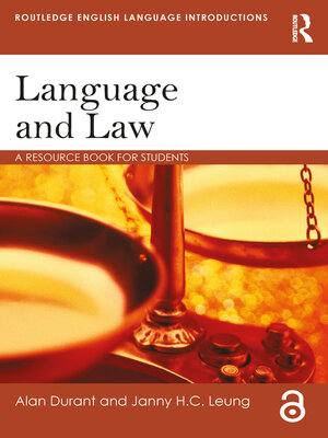 cover image of Language and Law